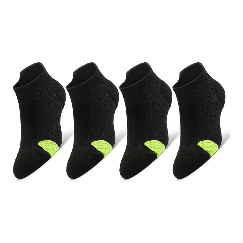 MUSCLESWING Ankle Socks Unisex 4 Pack Black-0