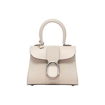 Delvau Brillant Calfskin Shoulder Bag Crossbody Bag Handbag Mini Women's Ecru