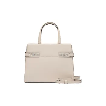 Delvau Tempête Calfskin Shoulder Bag Crossbody Bag Handbag Small Size Women's Greige