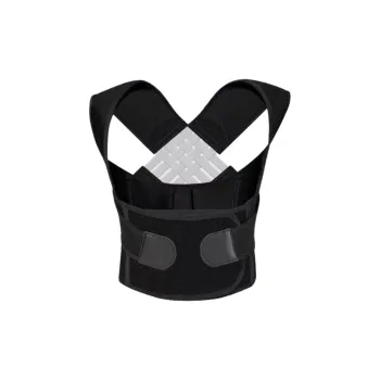 Pie Dazzle Back Support Braces Fitness Breathable Protective Compression Black Unisex