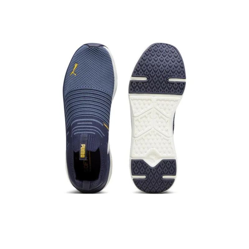 PUMA Softride Pro Echo Slip-On Cushioning Wear-Resistant Low-Top Casual Shoes Men's Blue-3