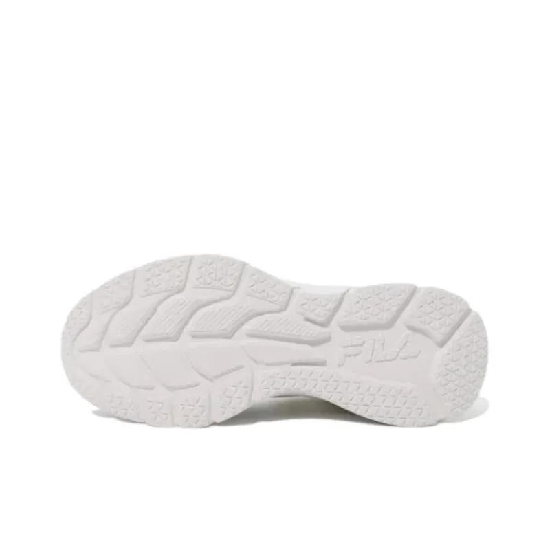FILA Rgb Cushioning Wear Resistant Low Top Running Shoes Unisex White-3