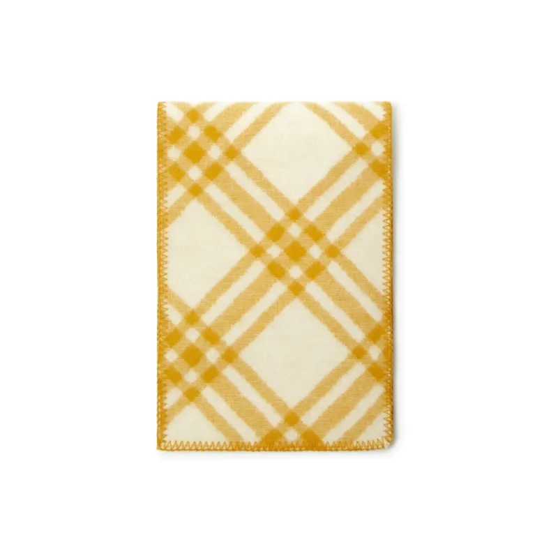 Burberry Knit Scarves Unisex Yellow-2
