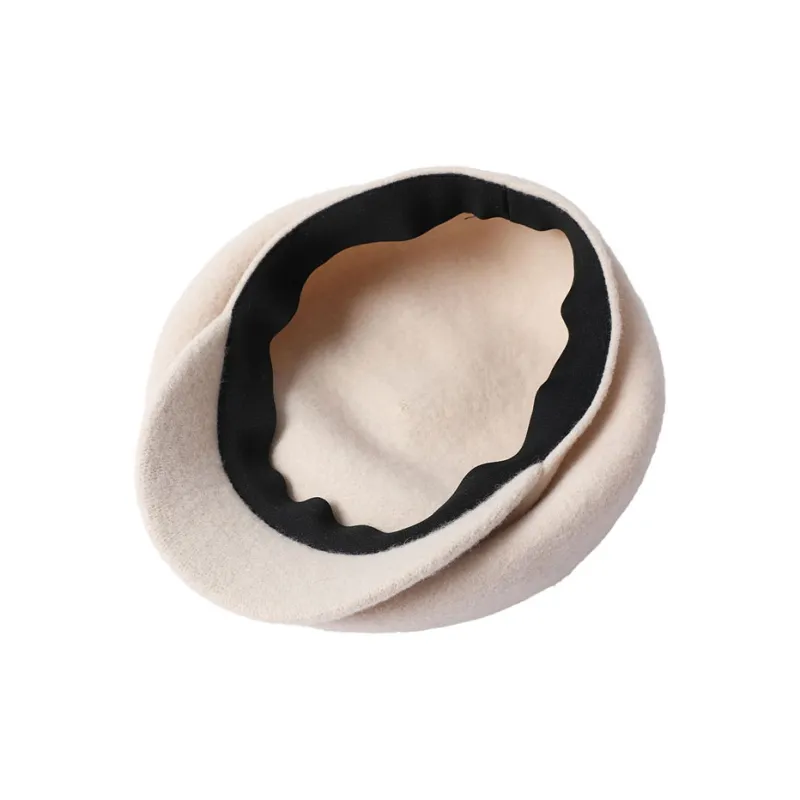 LE TISSERAND 100% Sheep Wool Berets Women's-2