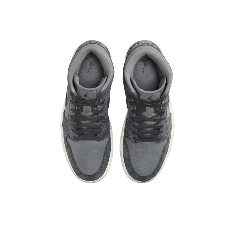 Jordan 1 Mid Distressed Smoke Grey Women's-3