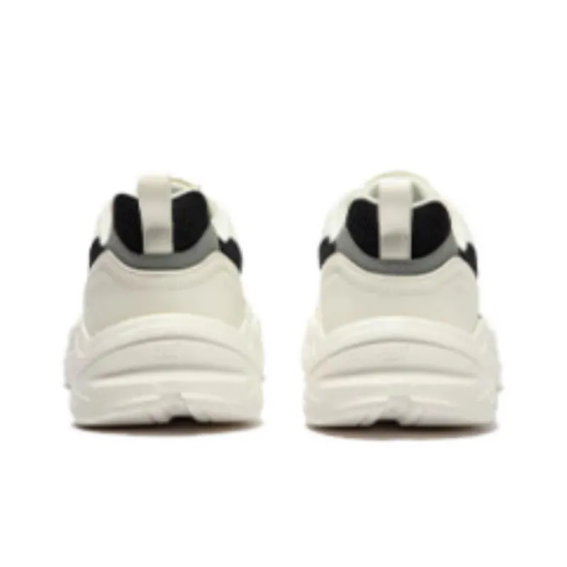 361° Anti Slip Wear Resistant Low Top Casual Shoes Men's White Black-2