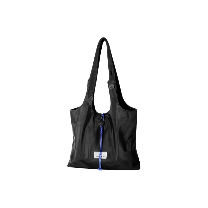 NAUTICA Nylon Shoulder Bag Small Size Unisex Royal Blue/Black/Brown-7