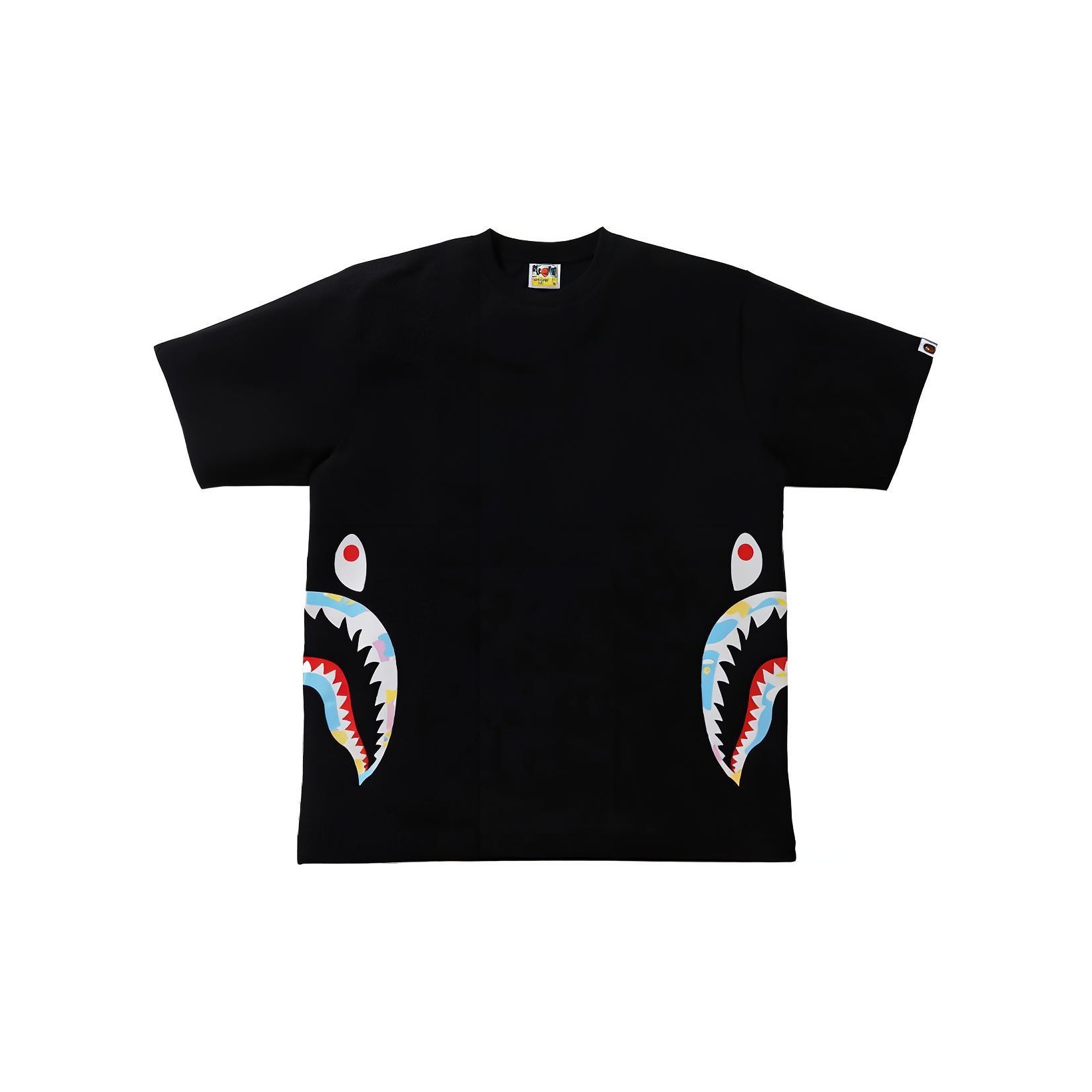 A BATHING APE Flame Side Shark Tee POIZON