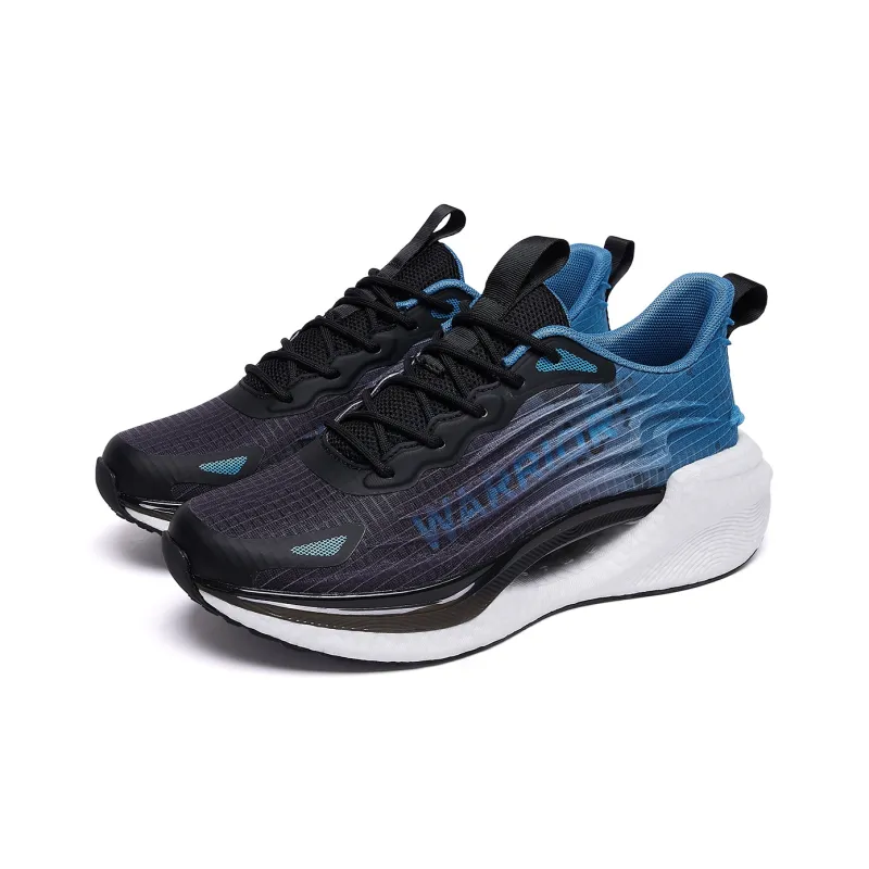 WARRIOR Running Shoes Men Low Top Dusty Blue Light Blue \ Gray Blue \ Lake Blue Black-12