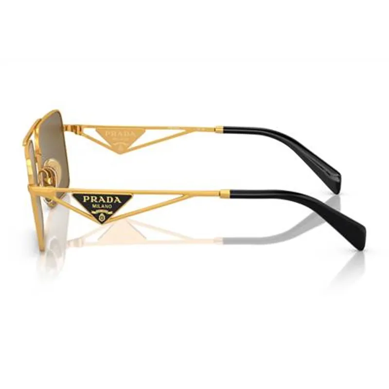 PRADA Triangle-logo Rectangle-frame Sunglasses-2