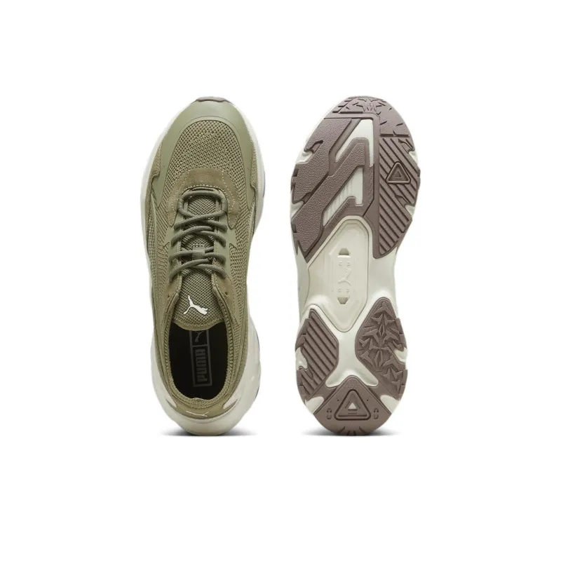 PUMA Injector Knit Arid Desert Cushioning, Wear Resistant Low Top Casual Shoes Men's Green-3