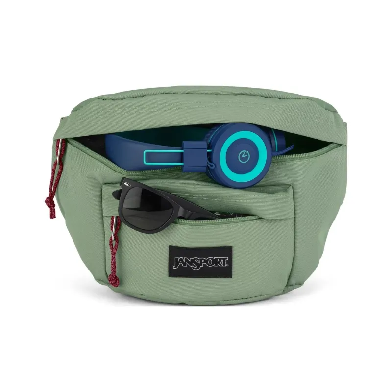 JanSport Recycled Polyester Textile Waste Fanny Pack Unisex Green-3