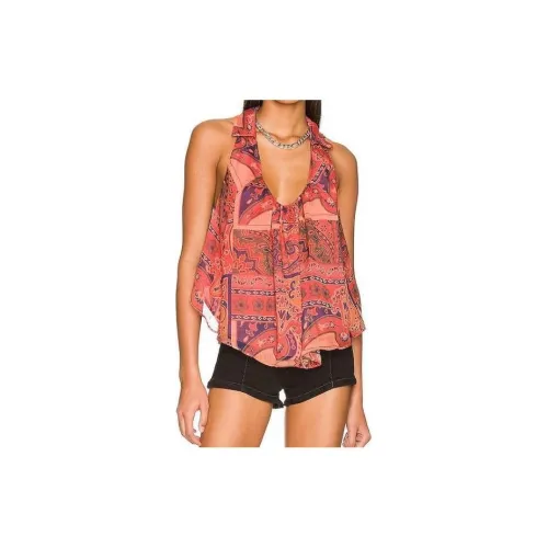 FREE PEOPLE Tank Tops Women's Red