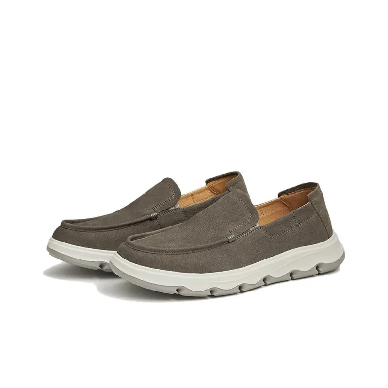 TATA Dress Shoes Men Low Top Solid Color-4