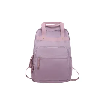 FAMAN Nylon Fabric Large Capacity Backpacks Women's Black/White/Yellow/Blue/Light Purple/Pink