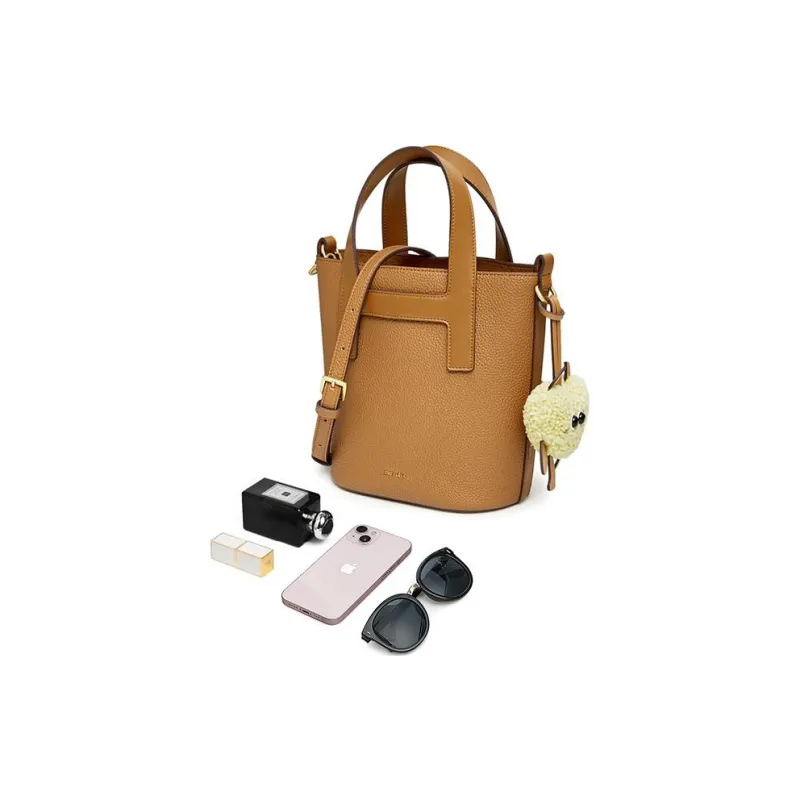 Tata Artificial Leather Bucket Bag, Crossbody Handbag, Shoulder Bag Medium Size Women's-4