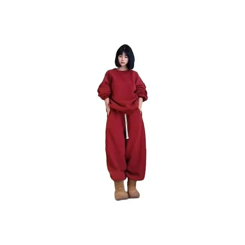 Fan Yiyi Casual Suits Women's Red