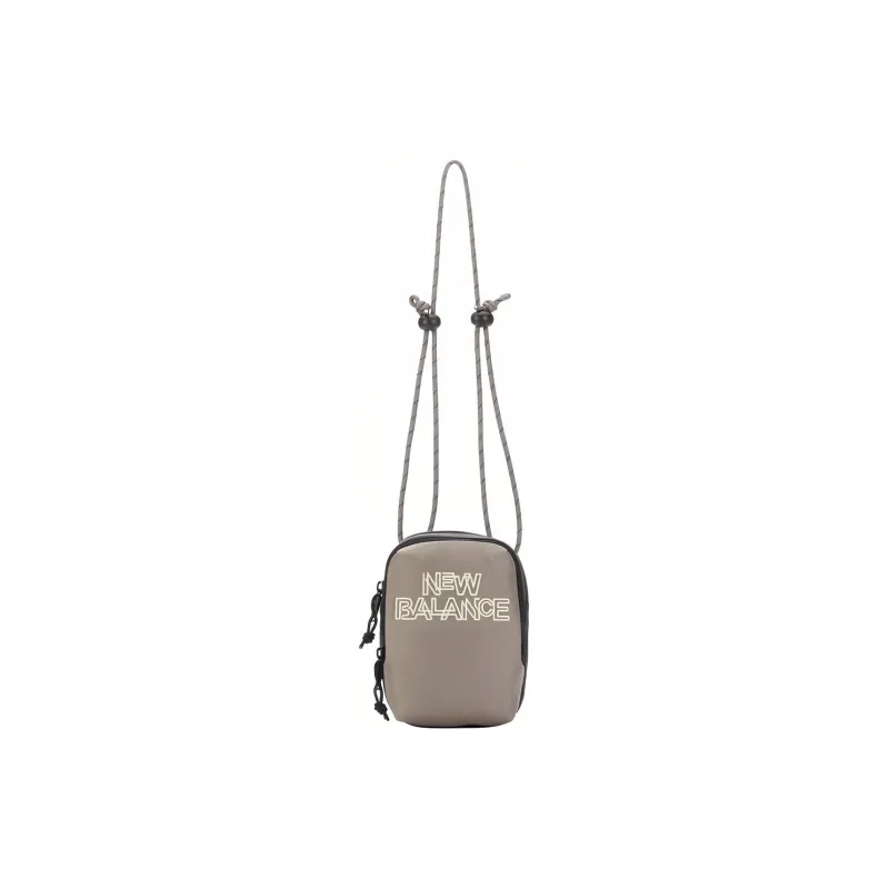 New Balance Canvas Shoulder Bag Canvas Bag Cell Phone Pouch Crossbody Bag Regular Unisex Gray-1