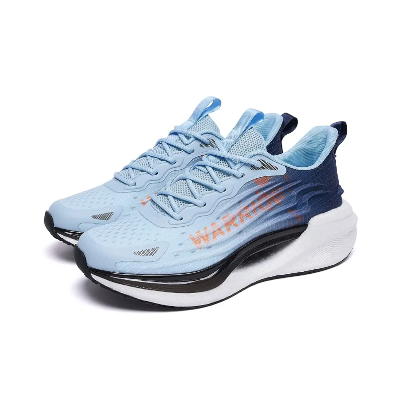 WARRIOR Running Shoes Men Low Top Dusty Blue Light Blue \ Gray Blue \ Lake Blue Black-2
