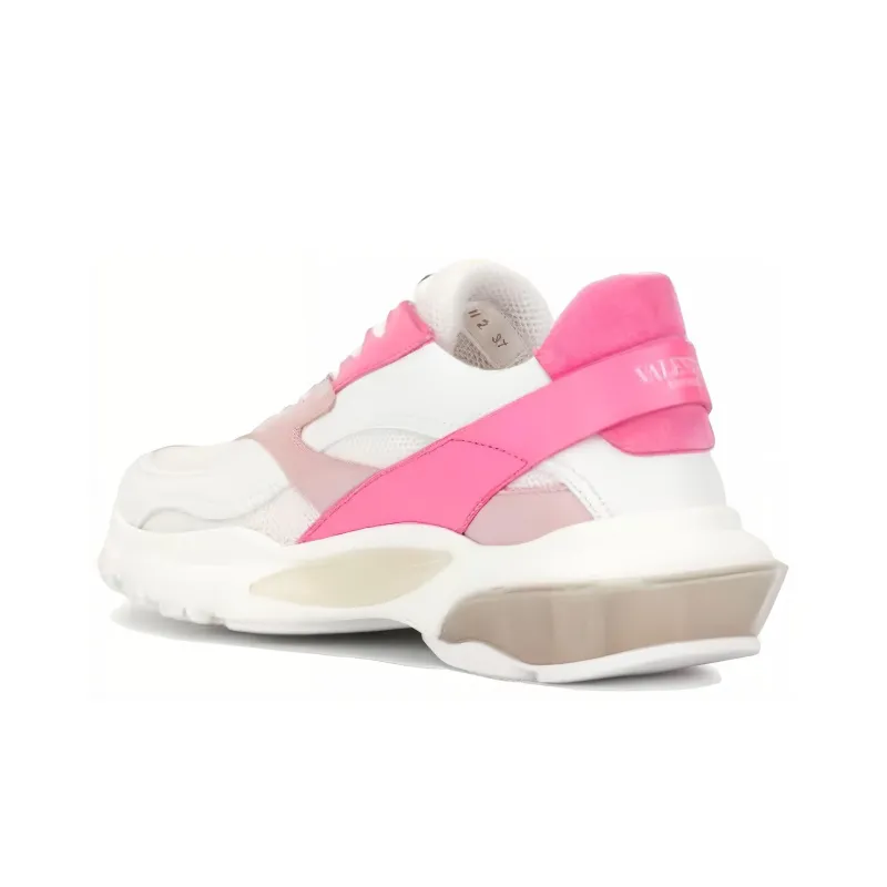 Valentino Bounce Low Top Stylish Skateboarding Shoes Women's Pink-2