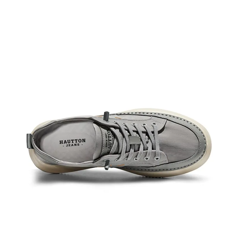 Hautton Jeans Abrasion Resistant Low Top Skateboard Shoes Men's-12