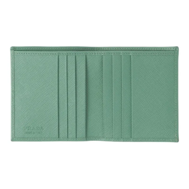 PRADA Saffiano Leather Wallet Men's Sage Green-3