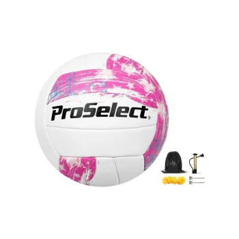 ProSelect Microfiber Leather Size 5 Ball Volleyball Unisex Pink White