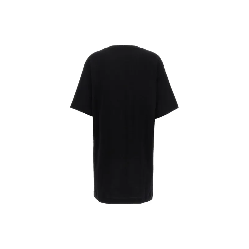 MOSCHINO Teddy Bear Printed Crewneck Midi T Shirt Dress-1
