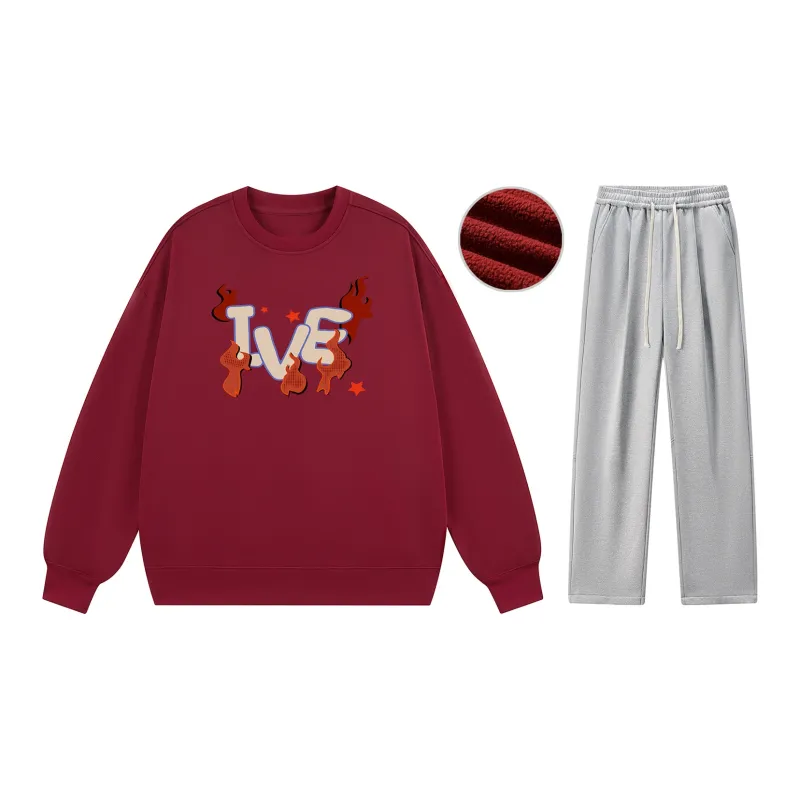 IVEIII Sweatshirt Sets Unisex-31