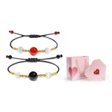 Adzuki Bean Couple Bracelet+Valentine's Day Box