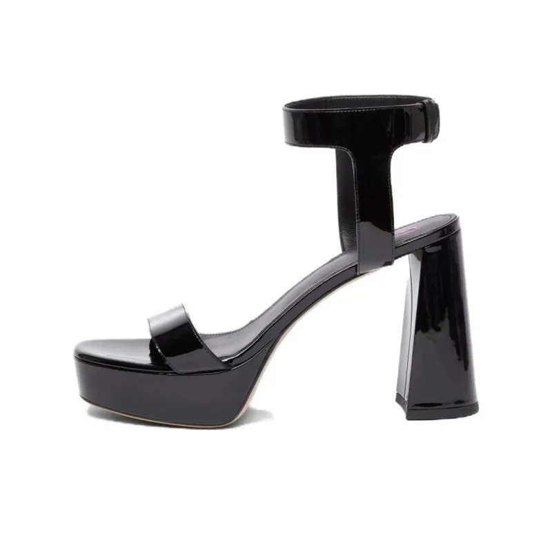 BETTINA VERMILLON Strap Sandals 11cm Women's Black-0
