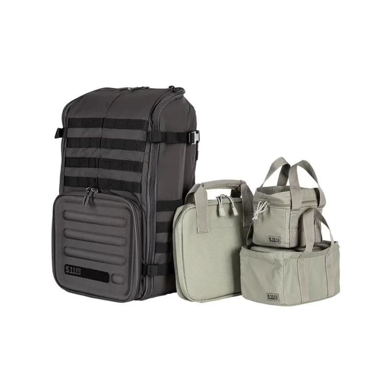 5.11 500D Nylon Backpack Tubas Unisex Black/Army Green-3
