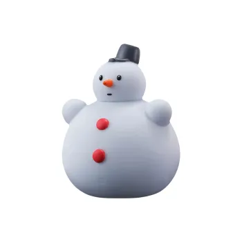 BANDAI 1/144 Snowman Advertisement Balloon Soft Vinyl Doll Assembled Models