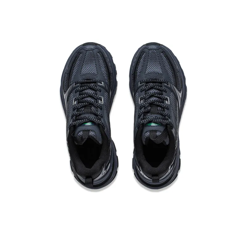 LiNing Aurora 2K V2 Cushioning Anti Slip And Wear Resistant Support Low Top Casual Shoes Women's Black Gray-4