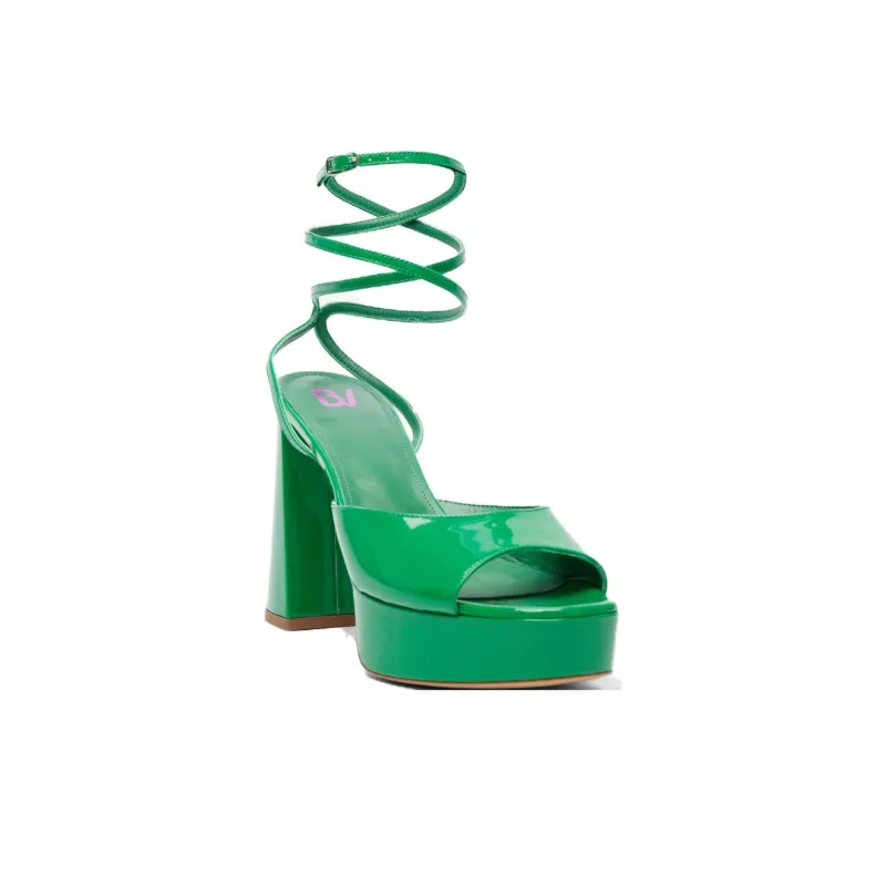 BETTINA VERMILLON Strap Sandals 11cm Women's Green-1