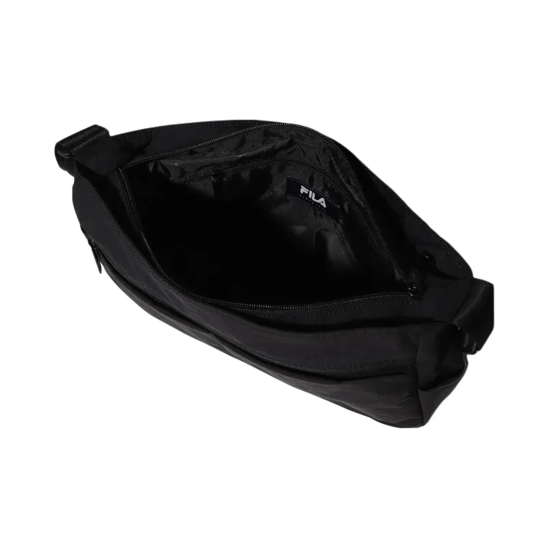 FILA Nylon Messenger Bag, Shoulder Bag, Crossbody Bag Regular Unisex Black-2