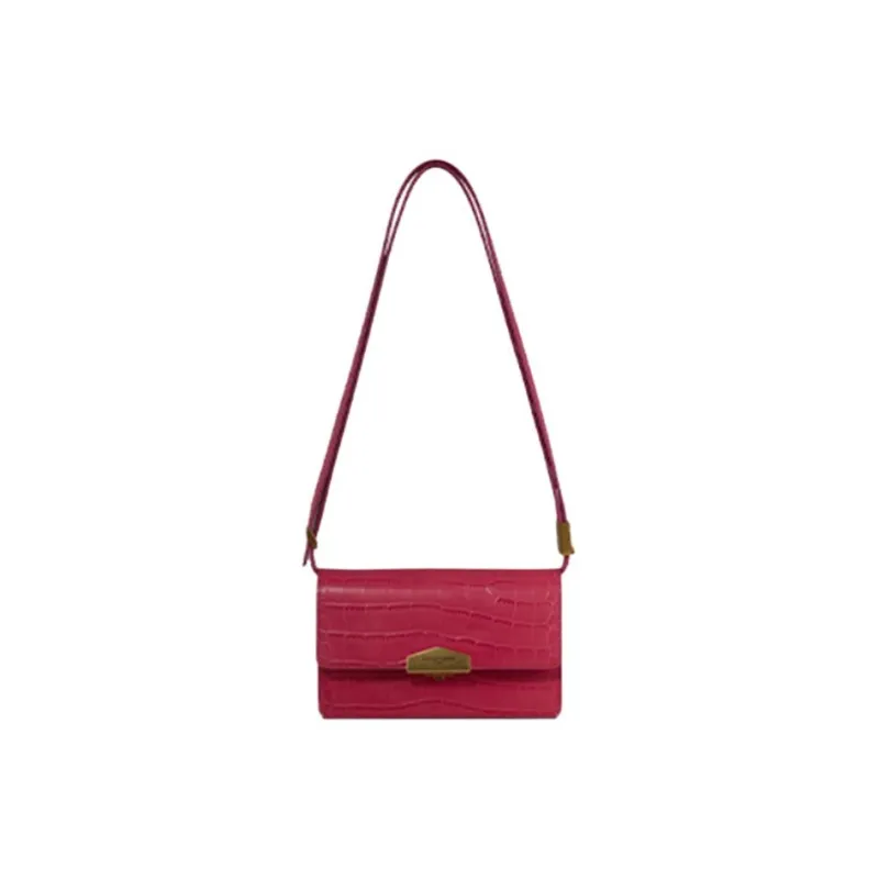 POURCHET Crocodile Pattern Cow Leather Shoulder Bag Regular Women's Multicolor-7