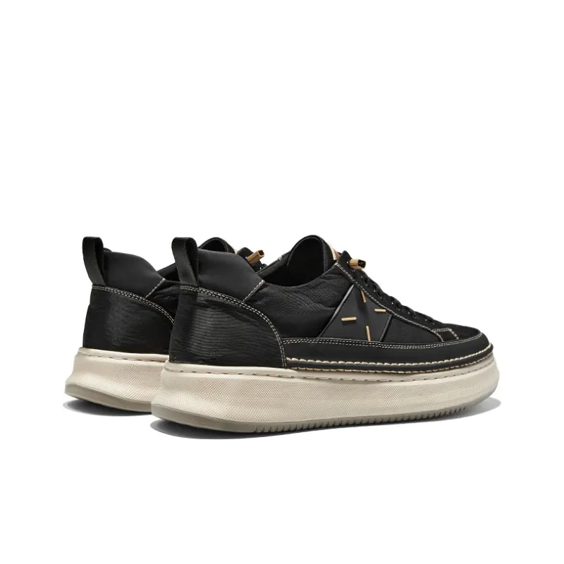 Hautton Jeans Abrasion Resistant Low Top Skateboard Shoes Men's-3