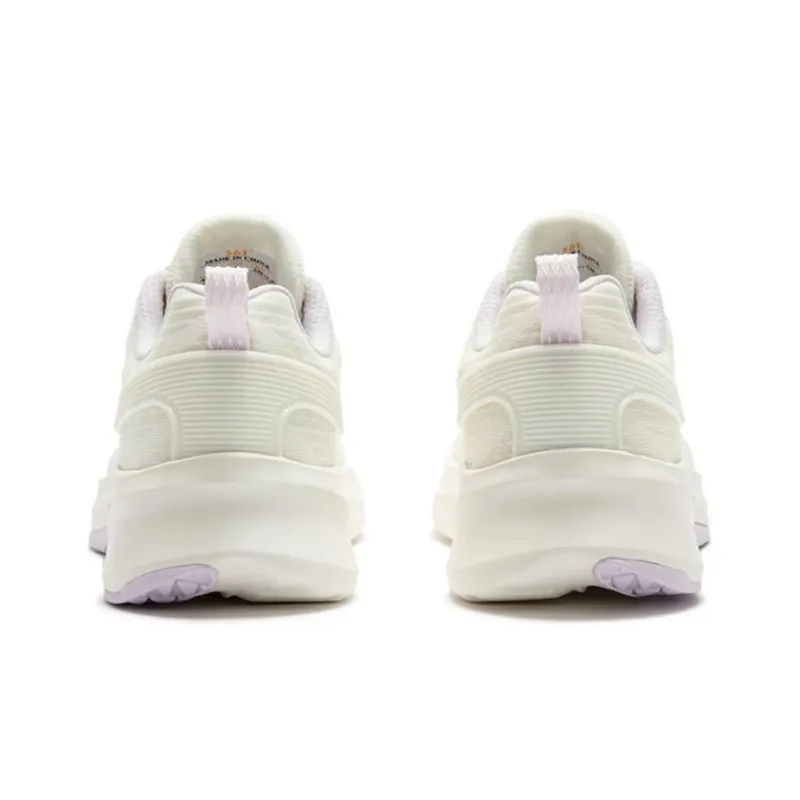 361° Sharp Tooth Cushioning, Wear Resistant Low Top Running Shoes Women's White Purple-3