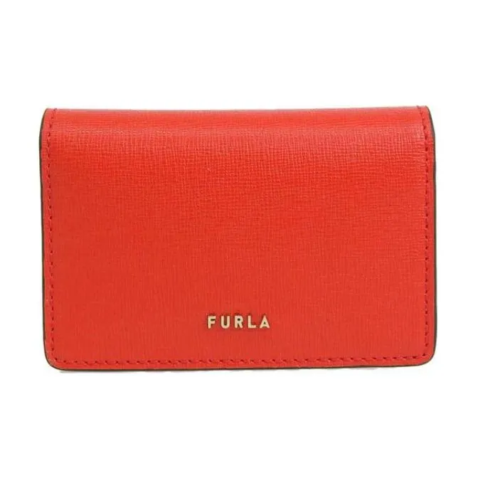 Furla Leather Wallet Women's Orange-0