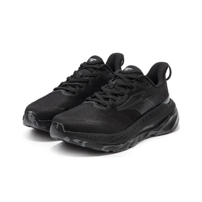 361° Cushioning Anti Slip And Wear Resistant Low Top Running Shoes Men's Black-1