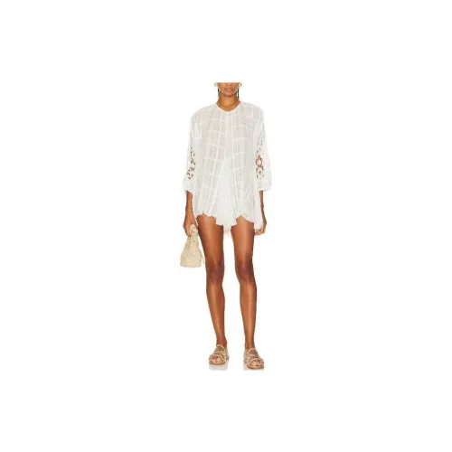 FREE PEOPLE Long-Sleeved Dresses Women's White