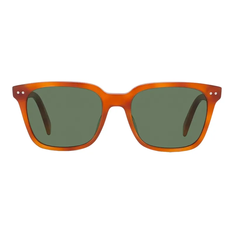 CELINE Acetyl Irregular Shape Sunglasses Unisex Yellow Brown-1
