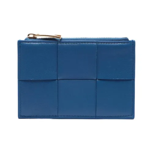 Bottega Veneta Sheepskin Wallet Women's Blue