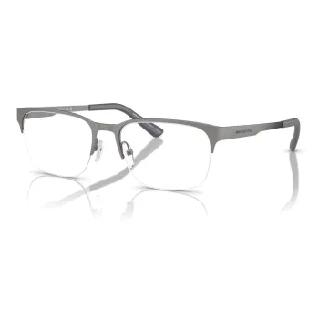 ARMANI EXCHANGEAE Metal Rectangular Eyeglass Frames Men's Gray