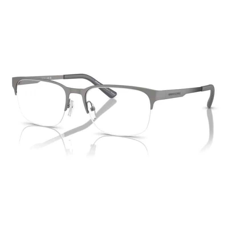 ARMANI EXCHANGEAE Metal Rectangular Eyeglass Frames Men's Gray-0