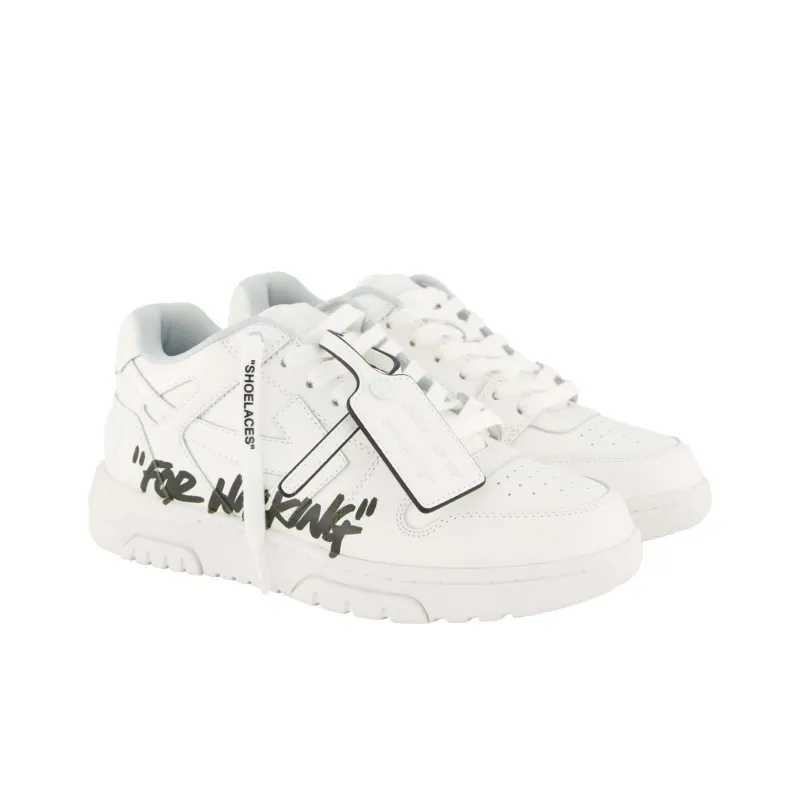 OFF WHITE Low Top Skateboard Shoes 3.5cm Women's White-2
