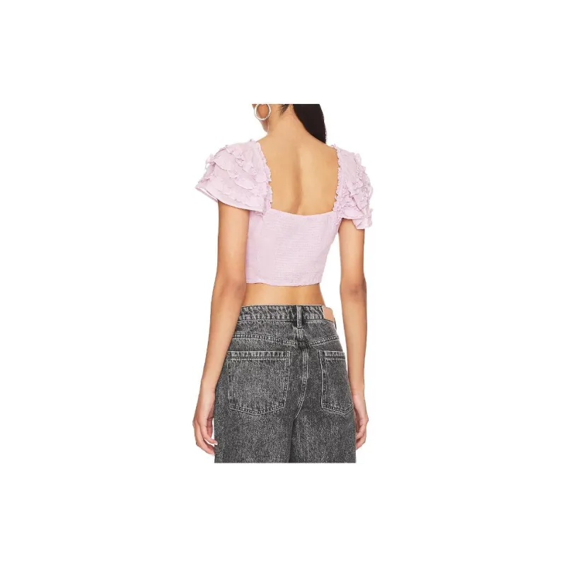 FREE PEOPLE Crop Tops Women's Pink-2