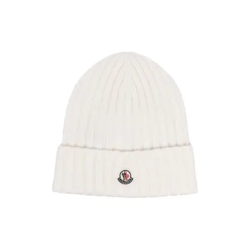Moncler Logo appliqué Beanie Hat