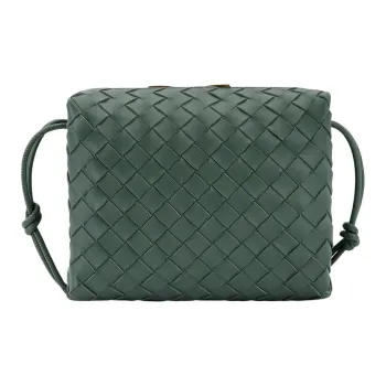 Bottega Veneta Leather Crossbody Bag Shoulder Bag Women's Green